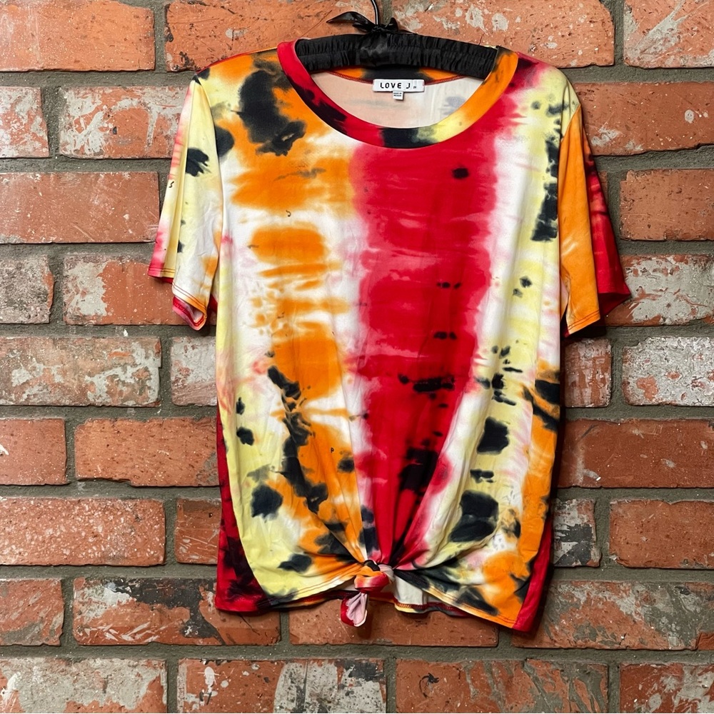 EUC Love J Tie Dye Top w Bottom Knot 3X
